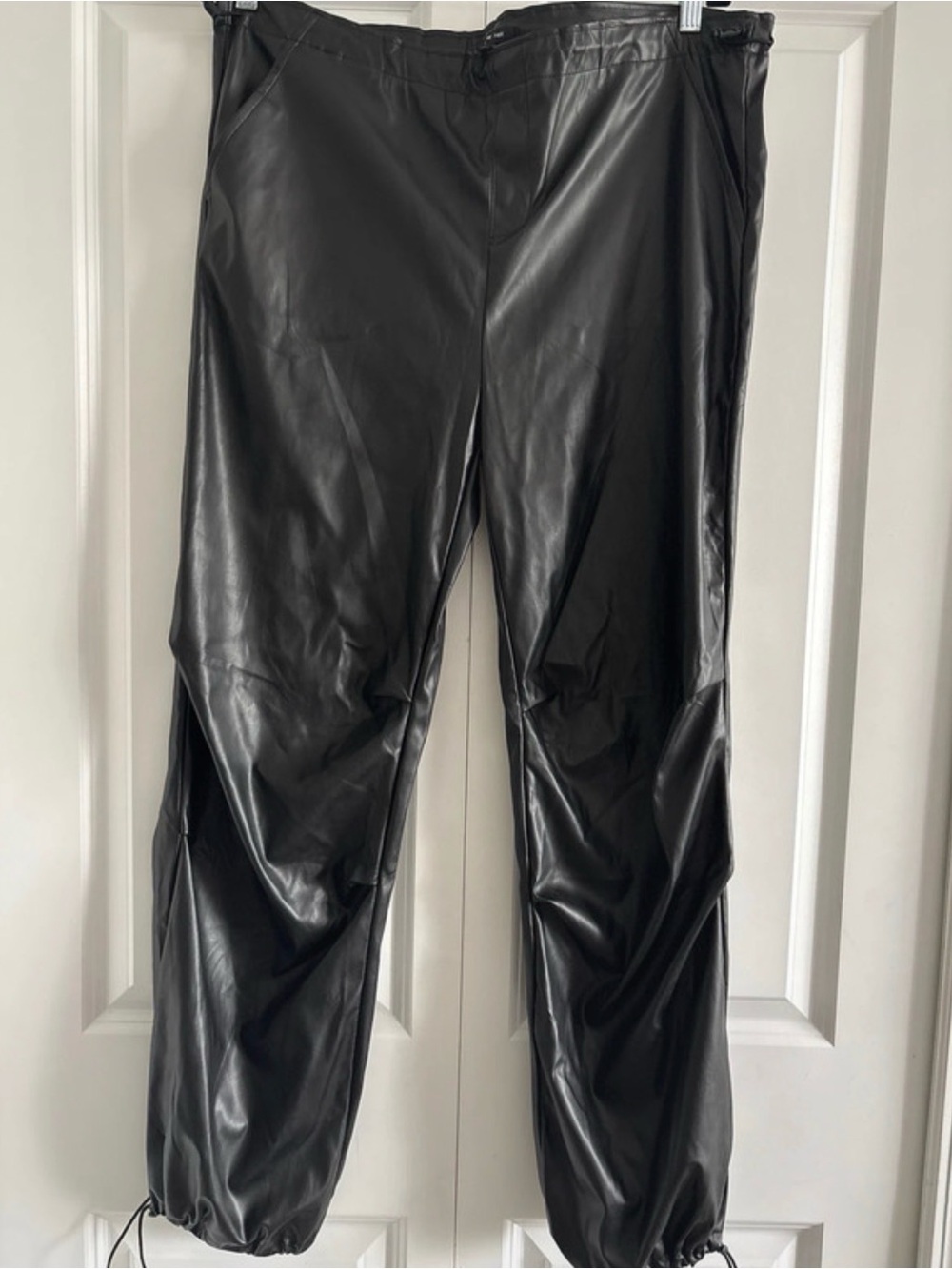 Love Tree Black Pleather “Faux Leather” Pants Size L